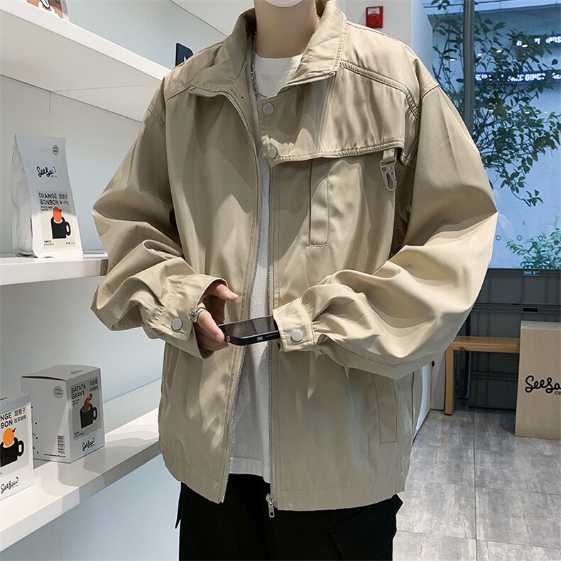 设计感小众hiphop高街外套港风男ins潮牌高级感炸街夹克图片