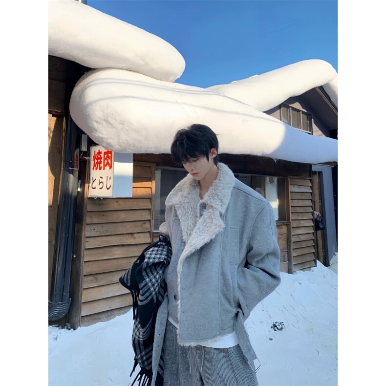 皮毛一体高级感毛毛夹棉外套MY588特P116，女装短外套，星座908-1