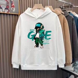 闪闪满天星卫衣连帽重磅开衫男女春秋情侣装亮片细闪上衣A054/P55图片