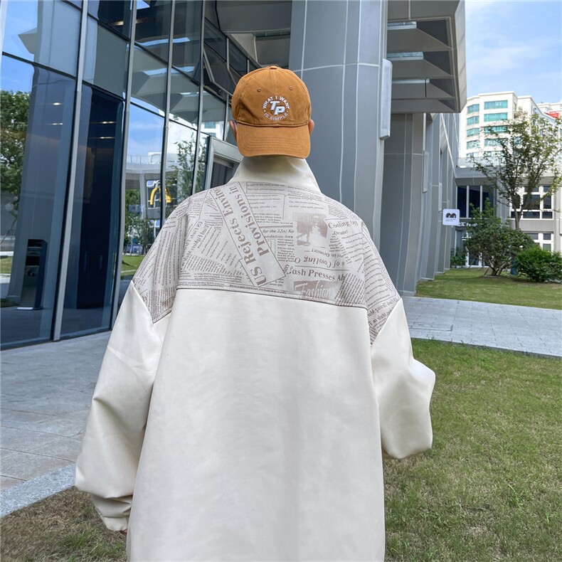 特批72 控128 秋季高品质拼接PU夹克外套PJK01图片