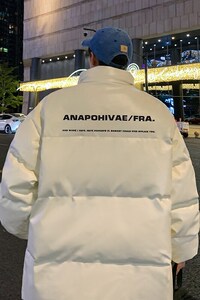 新款立领pu皮印花棉衣男秋冬季加厚面包服外套保暖棉服MY609-P85图片