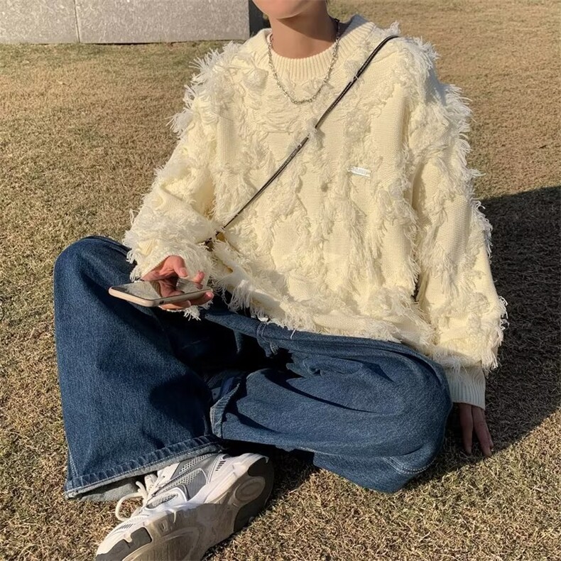 美式圆领毛衣男慵懒风休闲针织衫MY185P50,男装针织衫/毛衣,星座1116-2