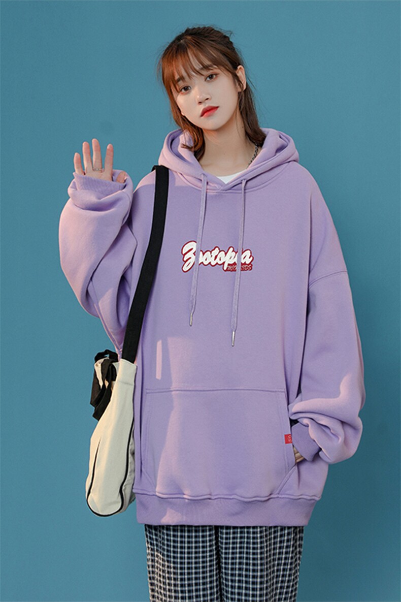 21情侣装秋装字母印花情侣卫衣女宽松百搭外套WY301P45限58,男装卫衣,电商A089-1