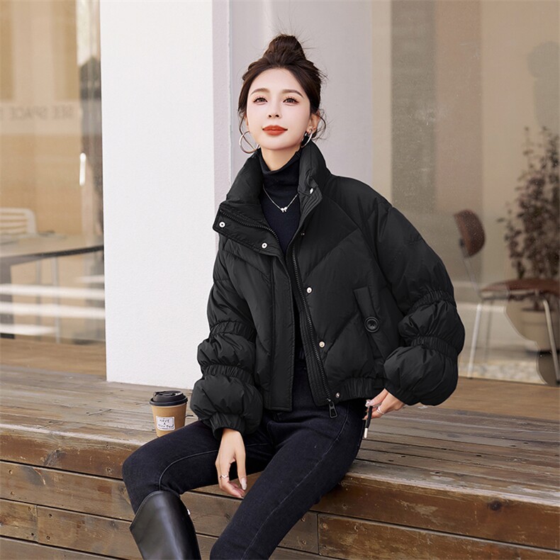 现货！！2024新款羽绒服女白鸭绒加厚保暖小个子洋气外套纯色时尚,女装羽绒服,众宇琦
