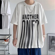 22年纯棉高品质新款重磅港风潮牌短袖宽松落肩T恤MT3530-P48，男装T恤，星座717