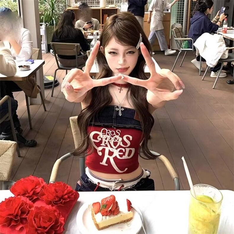 辣妹性感撞色拼接牛仔超短裤女夏季美式设计感低腰系绳毛边热裤子,男装牛仔裤,星座506A