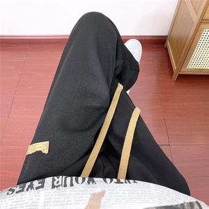 高街直筒工装裤男春秋美式ins潮流宽松阔腿休闲长裤米尼K1701P35图片