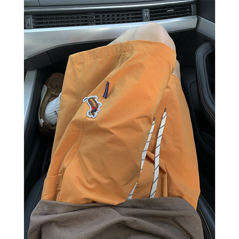 夏季新款腊肠狗标五分短裤车景XZ604-DK231-特P25控48,男装牛仔裤,星座604