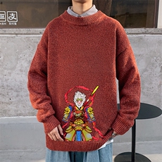 M19203-P45加绒款-P65加厚加绒毛衣男大码毛线衣男针织衫男线衫，男装针织衫/毛衣，电商A040