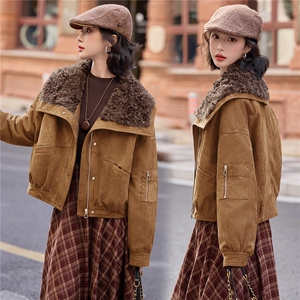 BAO款新增颜色2025冬季新款大毛领拼接90绒羽绒服女外套图片