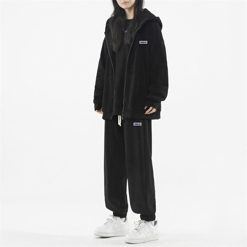 美式潮流三件套重磅条绒套装宽松抗皱垂顺SJT875-特批176,男装休闲套装,星座718