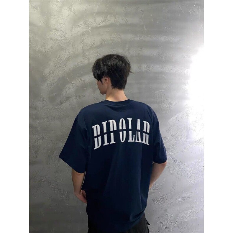 M556-P35无限循环绣花短袖潮流宽松百搭宽松纯棉T恤男女同款,男装T恤,星座617A-1（原B318A）