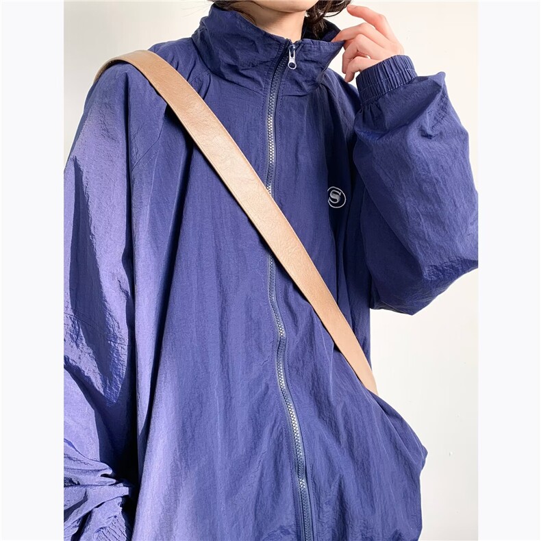 日系复古立领户外冲锋衣男女情侣潮牌休闲宽松速干夹克外套-FS36,男装夹克,星座601-2