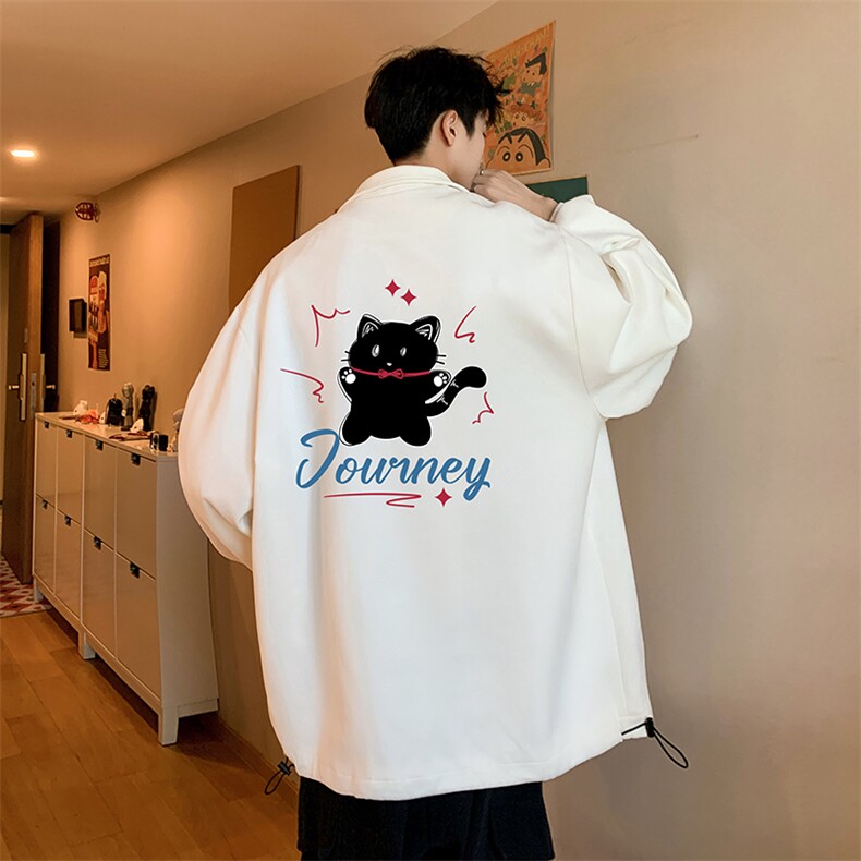 麂皮绒夹克男大码立领褂子外套JK85412-P68 加绒款-P78图片