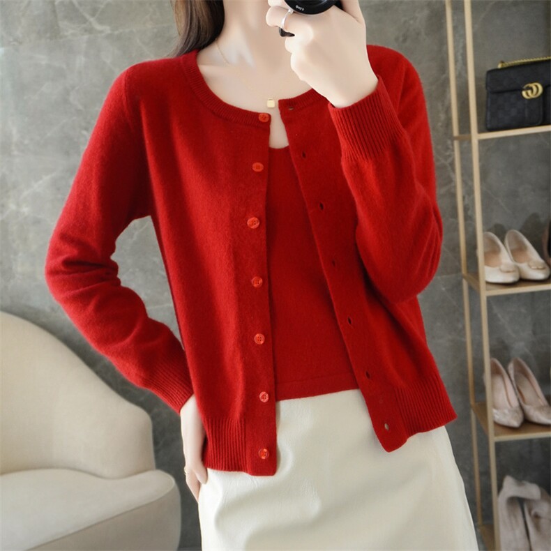 2025年秋季休闲风时尚百搭通勤简约休闲两件套，女装套装/套裙，鹿一羊绒