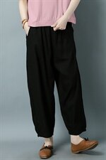 2025夏季新款中年妈妈小个子棉麻宽松休闲薄款洋气减龄，女装休闲裤，阿丹