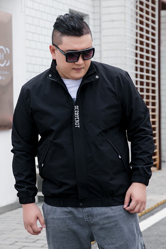 L-9XL男加肥加大码立领春秋夹克刺绣外套5032-1_8809P70,男装夹克,星座1516-1