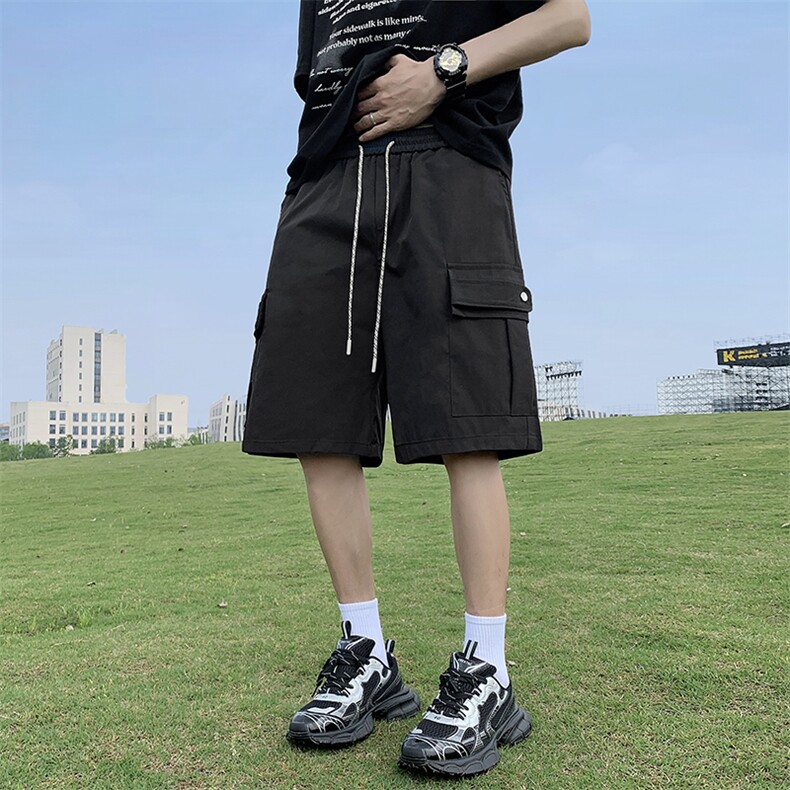 休闲短裤男士韩版潮流大口袋百搭2024夏季新款ins五分裤K5483-P32,男装牛仔裤,星座412-2