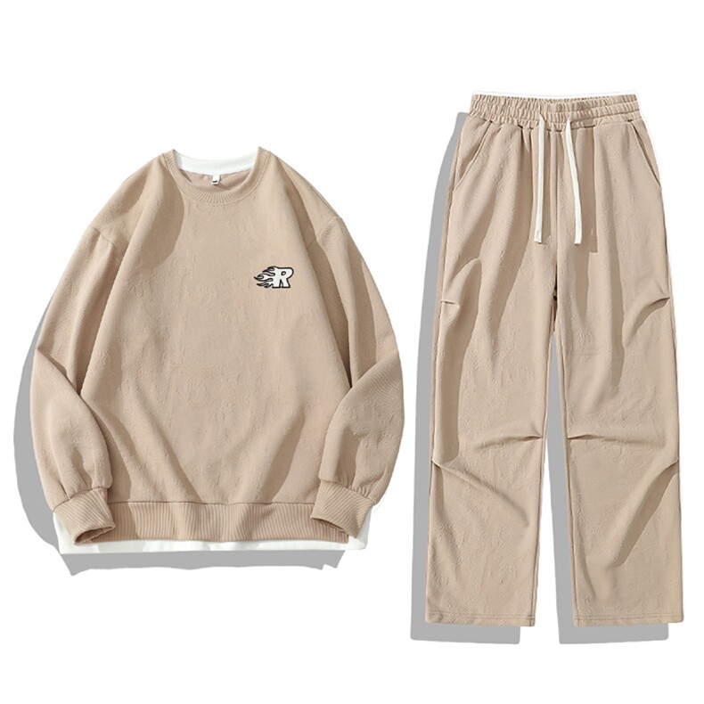 春季新款现货情侣套装男DSA157B-TZ5865-P80,男装休闲套装,电商A157B