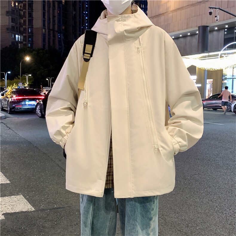 2025秋冬新款机能风连帽冲锋衣男宽松休闲户外夹克外套JK3321-P55,男装夹克,星座1105-2