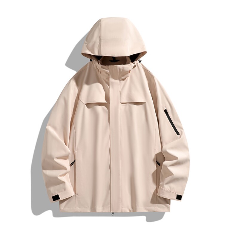 新款男女高品质户外登山服青少年学生冲锋衣夹克外套HS6606,男装夹克,星座1206（原A206）