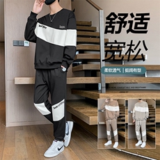 TH886-P70男生印花套装学生宽松卫衣青少年上衣大童裤子整套，男装休闲套装，星座507A（原星座306B-2）