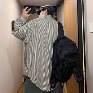 长袖工装衬衫男港风日系外套C010P35图片