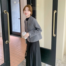 现货尼料短外套612-P170-K238{套装P200-K278}，女装套装/套裙，2C108