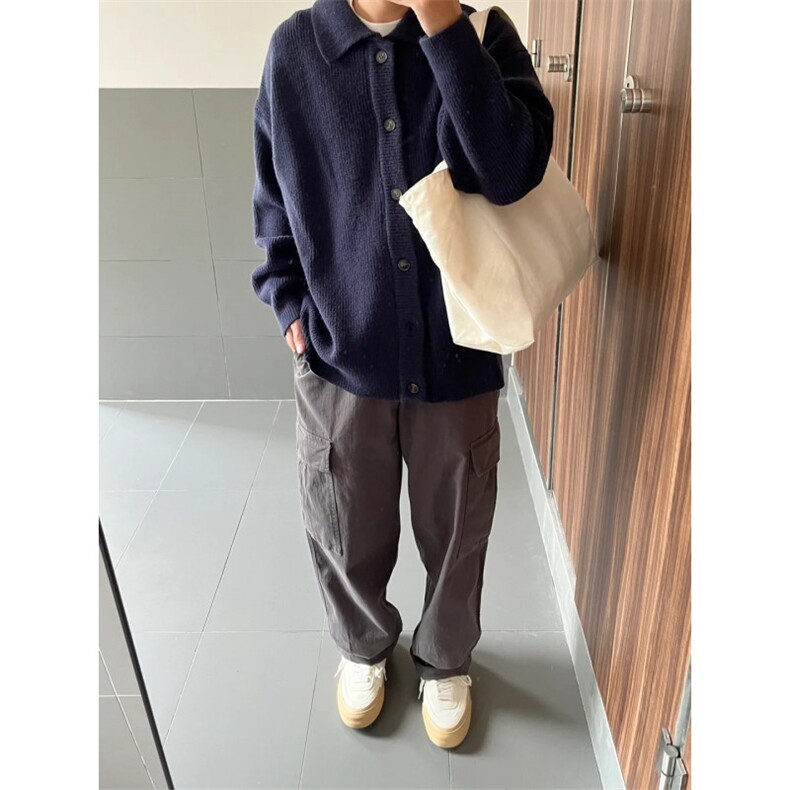 【有货】MY0339ZZ-特73秋冬季加厚针织开衫外套男士慵懒翻领毛衣,男装针织衫/毛衣,星座1007（原301D）
