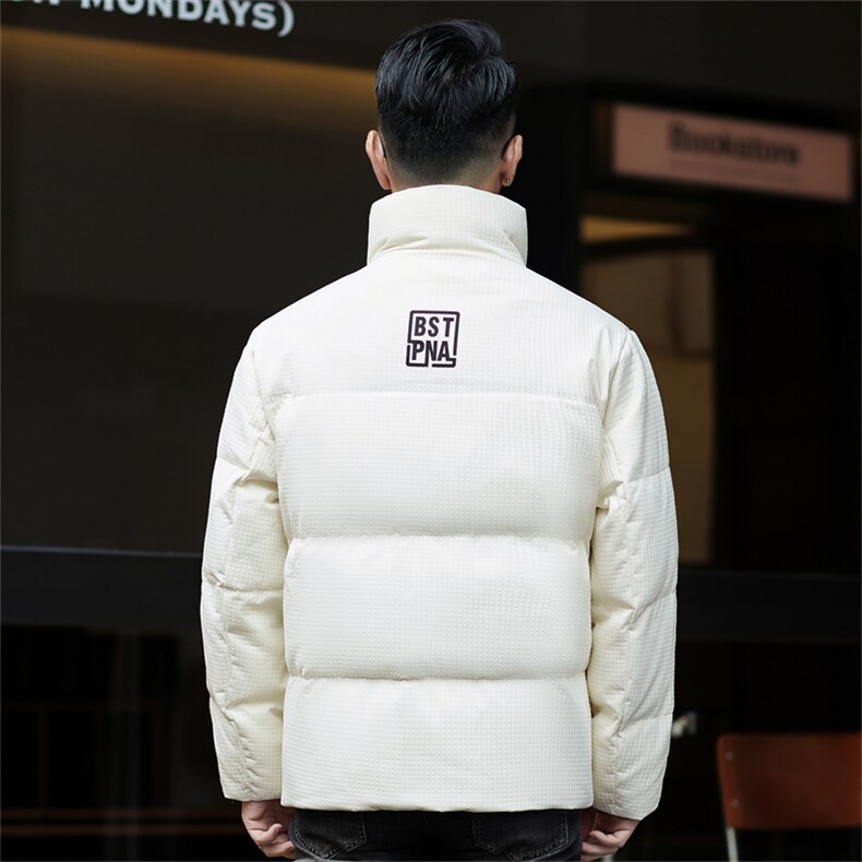 ZMS-M9812-1新款冬季男士鸭绒羽绒服立领保暖外套修身大衣,男装羽绒服,电商B360