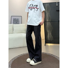 拼接牛仔裤美式高街裤子提档版型微喇直筒裤310A-4-NZ71-P55，男装牛仔裤，星座310A-4