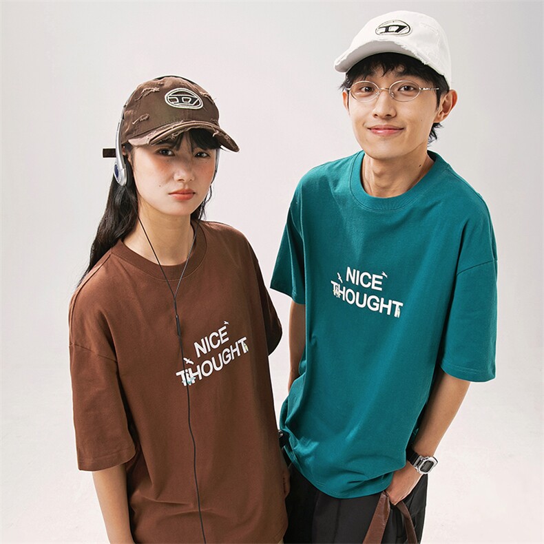 2025夏季新款男装日系潮牌纯棉印花圆领宽松短袖休闲T恤T932-F40,男装T恤,电商A101（原外27）