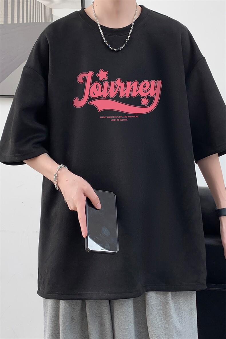 麂皮绒短袖t恤男大码半袖男酒店风JD82372-P25,男装T恤,电商A040