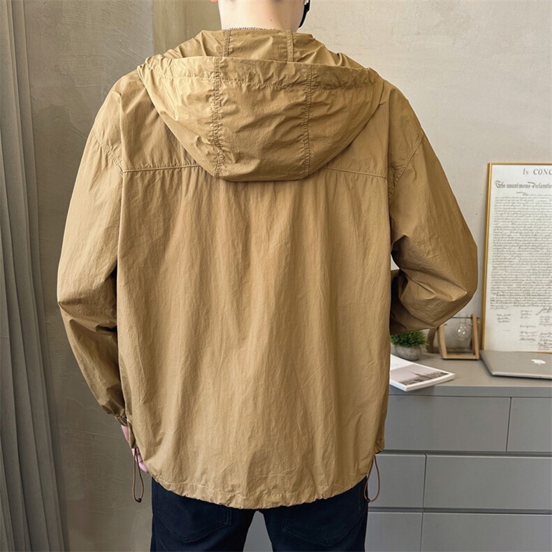 夏季男装防晒衣防紫外线防晒服男轻薄连帽外套314A-1-F305-P65,男装防晒衣,星座1513