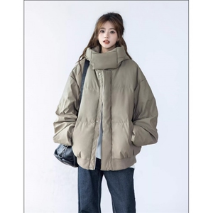W10933-P108 网图现货 棉衣美式复古连帽棉服冬季加厚保暖面包服图片