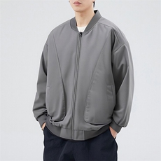 户外夹克男棒球领纯色上衣冲锋衣外套DSA157B-JK7869-P70，男装夹克，电商A157B