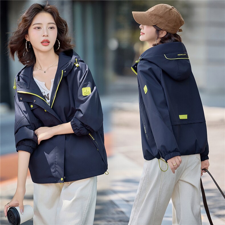 现货2025年秋季新款时尚百搭外套年轻韩版个性短外套,女装短外套,悦祺