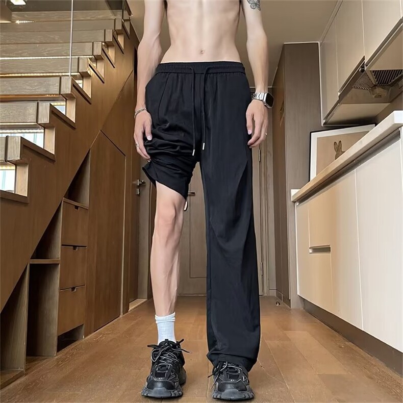 冰丝裤夏季新款休闲裤男  B4538 P33图片