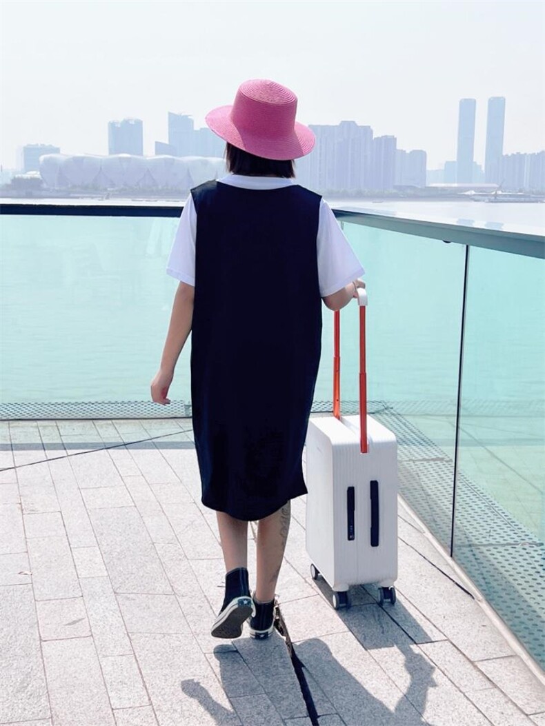 OUGNI新款宽松版ins两件套连衣裙潮，女装连衣裙，OGENI 欧葛妮