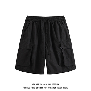 DK11 特P30 控58 品质保障！平铺 夏冰丝工装大口袋百搭休闲短裤图片