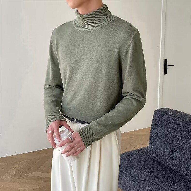 美式街头设计感圆领毛衣男慵懒风休闲针织衫10色MG20P43,男装针织衫/毛衣,星座1116-2