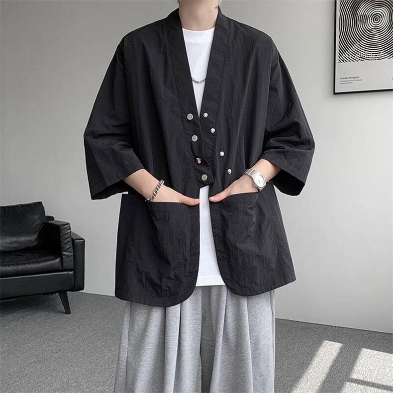 仓库现货CS1139-p48控78新款高品质防晒开衫冰丝凉感大码衬衫，男装防晒衣，电商A059