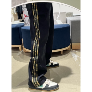 【有货】三条杠裤子男款设计感垂感条纹hiphop卫裤WK697HH-特P55图片