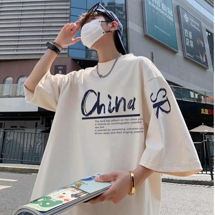 网络图现货 230G美式重磅潮牌小众宽松百搭印花短袖T恤JT1023-P32图片