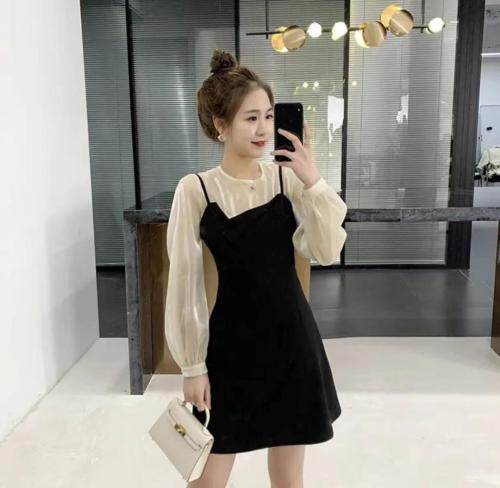 夏季新款，欧根纱上衣加吊带裙，，女装背心吊带，她西子