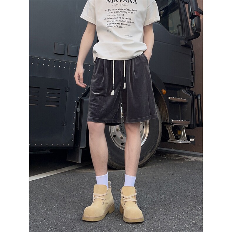 A178男女同款冰丝速干短裤休闲夏季外穿宽松休闲裤DK161-P28,男装休闲裤,电商A178