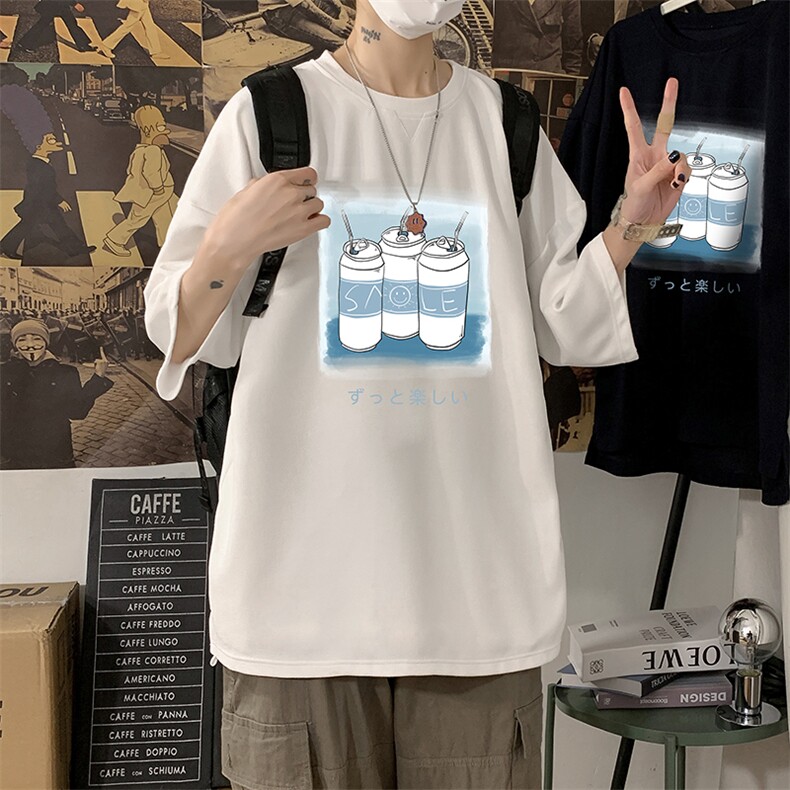 Q11148-P30春夏季七分袖t恤男大码五分袖男短袖中袖,男装T恤,电商A040
