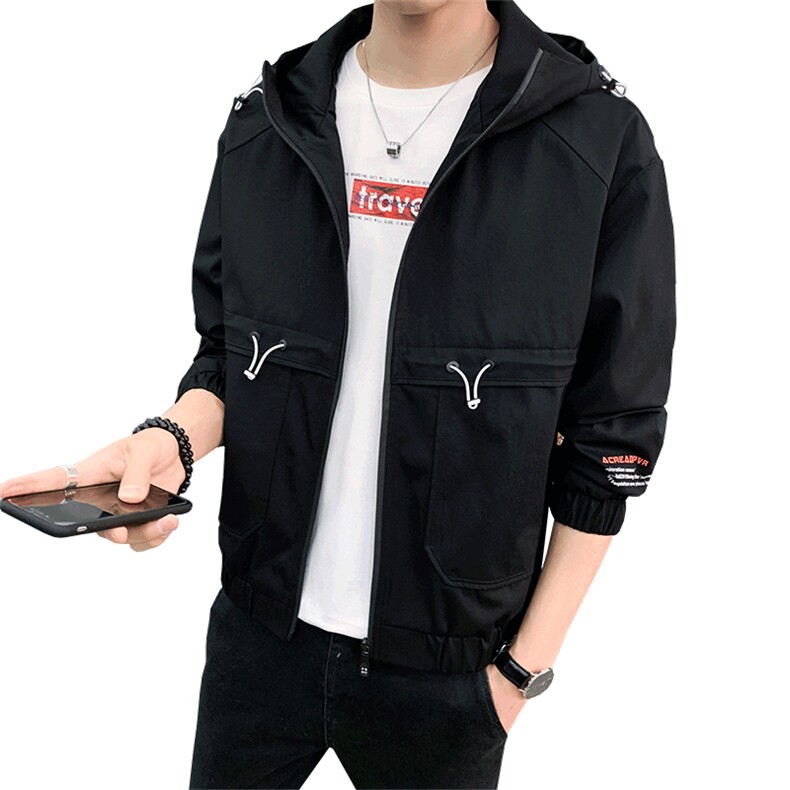备货主推2021春秋季新品连帽夹克男外套男休闲夹克大码2061-P68,男装夹克,星座217-4