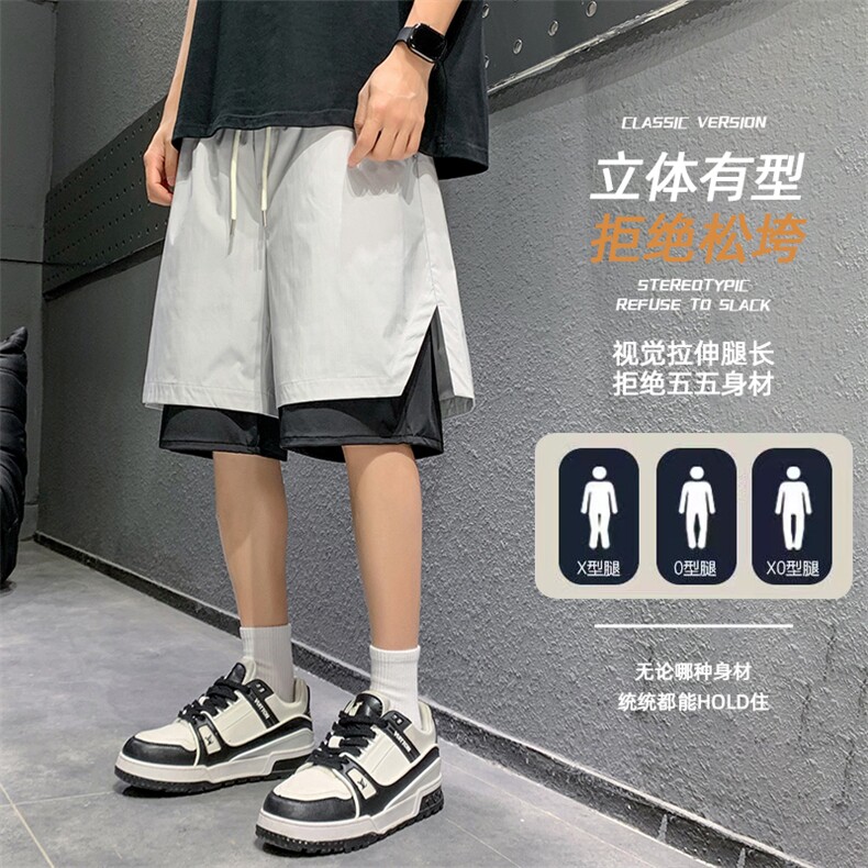 现货夏季工装短裤男ins潮牌休闲百搭潮流痞帅五分裤D02517-P43,男装休闲裤,星座308B-2