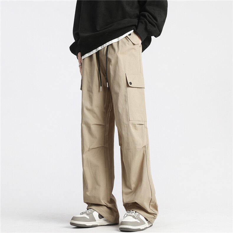秋冬中性风休闲裤速干裤男多口袋直筒宽松工装裤K10015-特P38，男装工装外套，电商A099